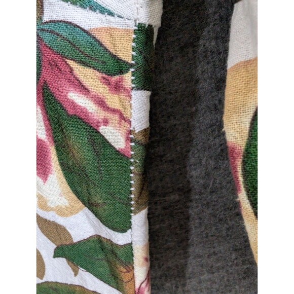 Cellabie Long Sleeve Floral Print Shirt Roll Tab Detai Womans Size 2XL Flaw - Picture 8 of 16